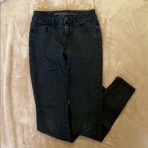 American Eagle High Rise Black Jeans